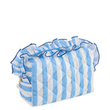 Blue Fancy Large Zip Pouch