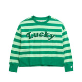 Striped Lucky Relaxed Sweatshirt