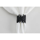 BLACK CAST NAPKIN RING