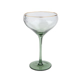 GISELLE GREEN CHAMPAGNE COUPE