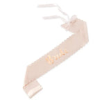 Blush Pink & Rose Gold Satin Sash – Bride