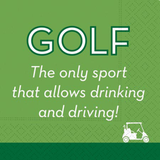 Golf Drink And Drive Beverage Paper Napkins
