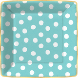 Spot On - Teal Dinner Paper Plates