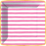 Bold Strokes -Pink Dinner Paper Plates