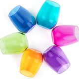 Acrylic Stemless Jewel Wine Glass 16 oz.