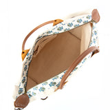 Aqua Block Print Weekender