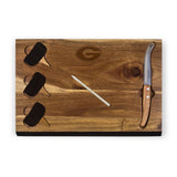 GEORGIA BULLDOGS - DELIO ACACIA CHEESE CUTTING BOARD & TOOLS SET