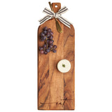 ACACIA BEVEL BOARD W/ RIBBON & GOLD SPREADER KNIFE | EAT