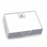 Prestigious Monogram Agenda - White With Holder
