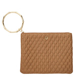 BRACELET POUCH - CARAMEL CLUTCH BAG