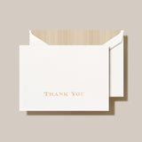 Gold Thank You Note