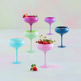 Glitterville Sugar Plum Coupe Glass