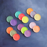 Glitterville Stripe Melamine Petite Plate 6"