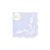 Rococo Pastel Small Blue Paper Napkins