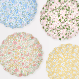 Floral Mixed Set Reusable Large Plates
