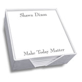 Aviator Memo Sqaure - White With Holder