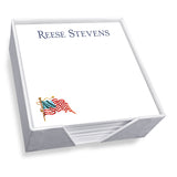 America Memo Sqaure - White With Holder