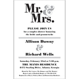 MR & MRS INVITATIONS