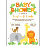 SAFARI BABY SHOWER INVITATIONS