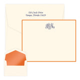 Classic Monogram Correspondence Card