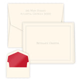 Constance Embossed Folded Note Cards