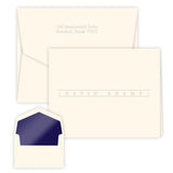 Banner Embossed Folded Note Cards