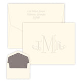 Wheaton Embossed Folded Note Cards