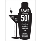 MARTINI SHAKER INVITATIONS