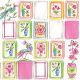 Mahjong Pink Beverage Napkins